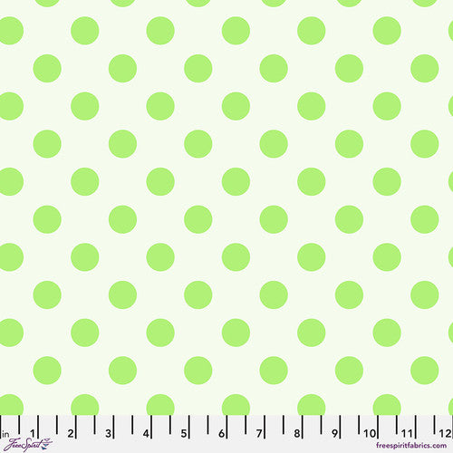Neon True Colors Neon Pom Poms Karma Green Tula Pink Free Spirit Cotton Fabric