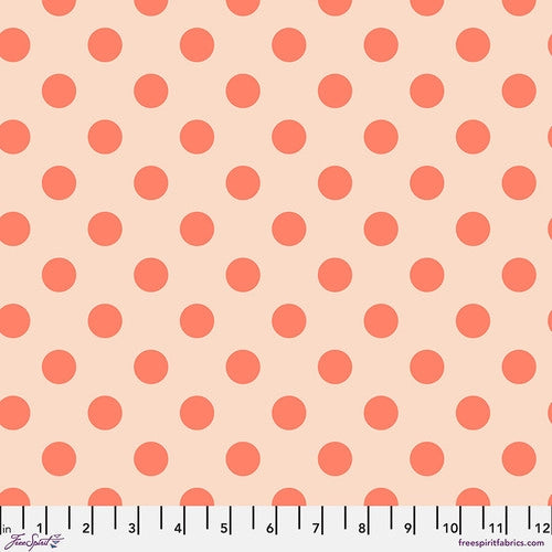 Neon True Colors Neon Pom Poms Lunar Orange Tula Pink Free Spirit Cotton Fabric