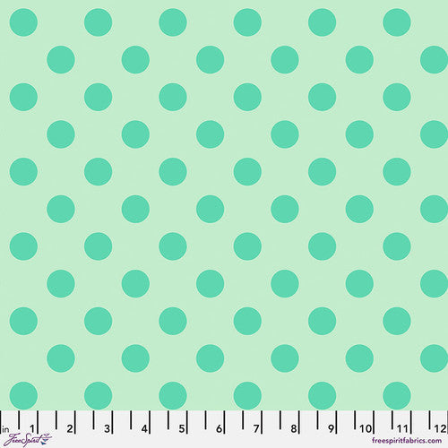 Neon True Colors Neon Pom Poms Spirit Green Tula Pink Free Spirit Cotton Fabric