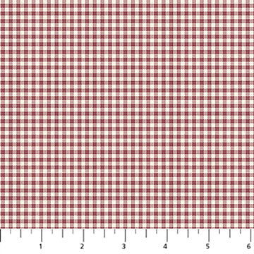 Nest Checks Paprika Brown and White Ghazal Razavi FIGO Northcott Fabrics Cotton Fabric NC-92101-26