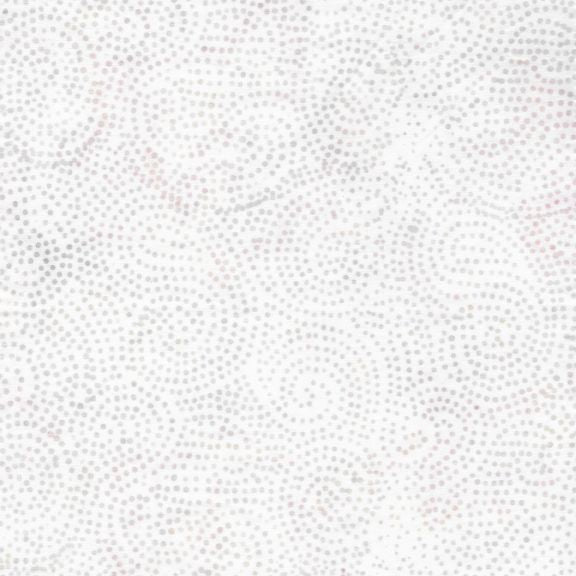 Neutrals Almond White Swirling Paisley Island Batik Cotton fabric | US Fabric Shop
