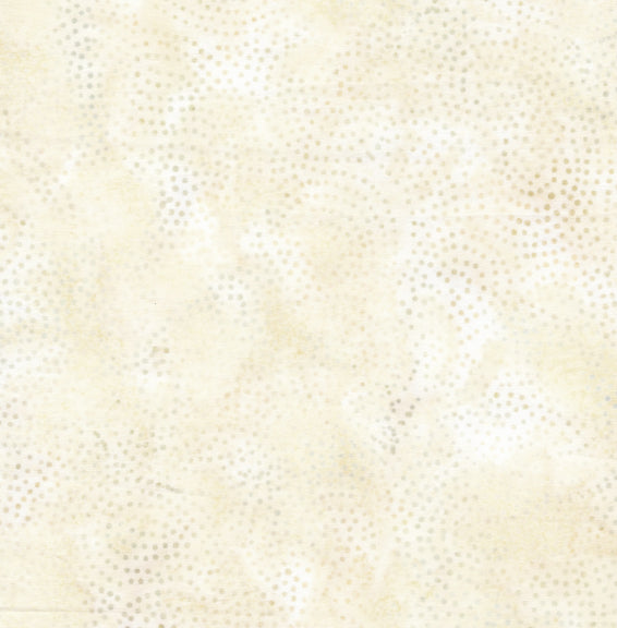 Neutrals Buttermilk Cream Swirling Paisley Dots Island Batik Fabric