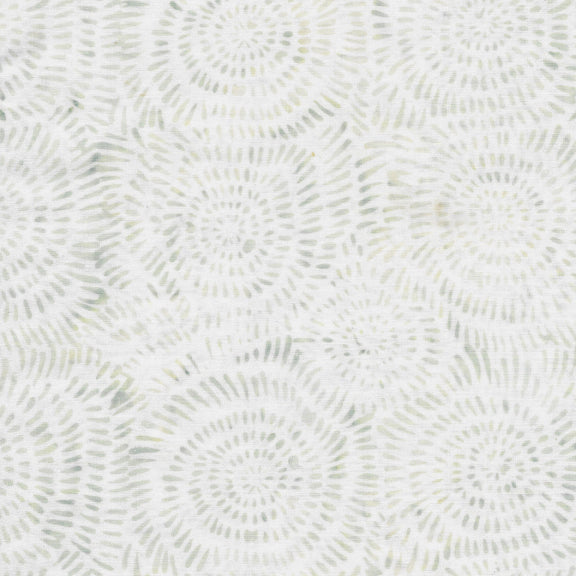 Neutrals Coconut Gray Swirling Circles Island Batik Fabric