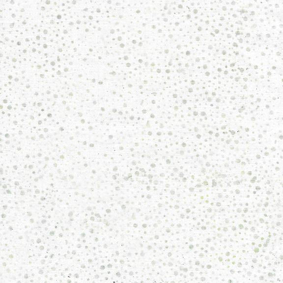 Neutrals Glaze White Gray Dots Island Batik Fabric