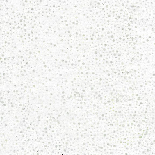 Neutrals Glaze White Gray Dots Island Batik Fabric