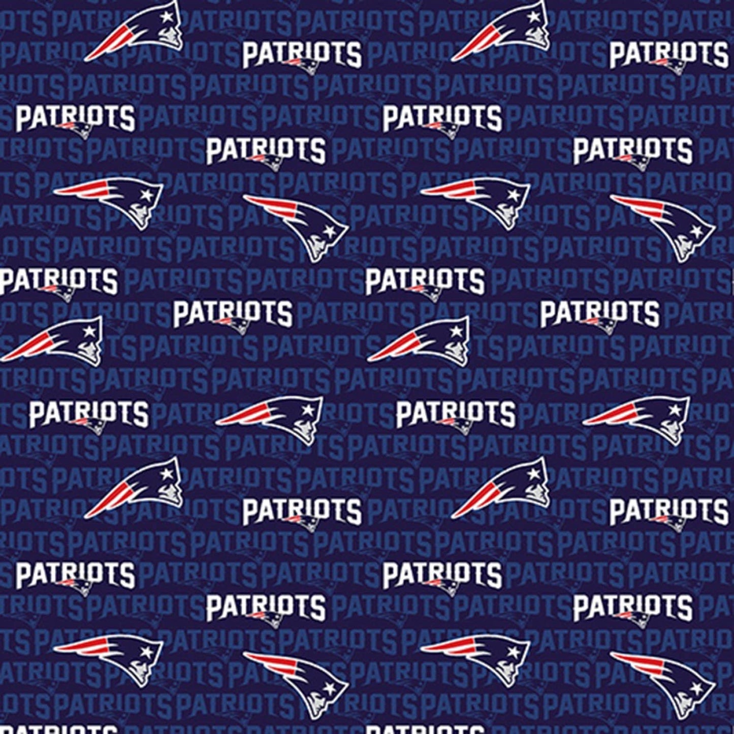 New England Patriots NFL Mini-name design 58-60 inches Cotton Fabric