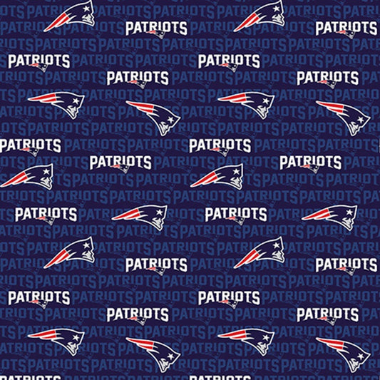 New England Patriots NFL Mini-name design 58-60 inches Cotton Fabric