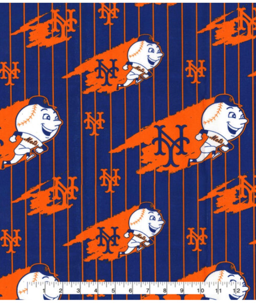 New York Mets MLB Baseball Cooperstown Fabric Traditions Cotton Fabric