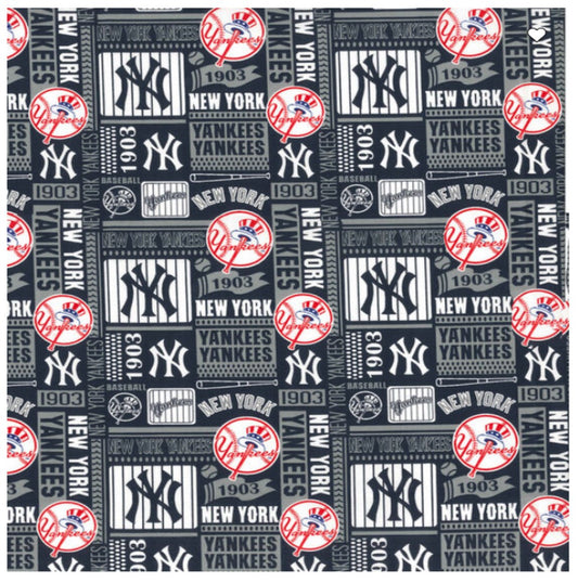 New York Yankees MLB Baseball Block Fabric Traditions Cotton Fabric