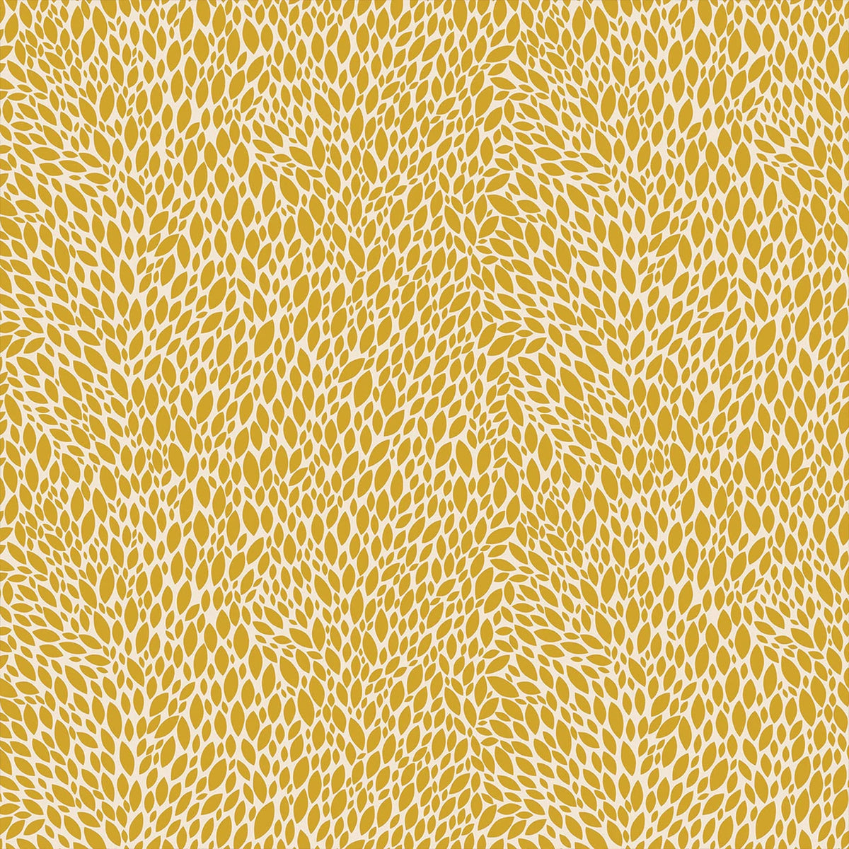 New Forest Fallen Leaves Golden Yellow Sian Summerhayes Thread & Ink Design Cotton Fabric TID-NEWF-1160