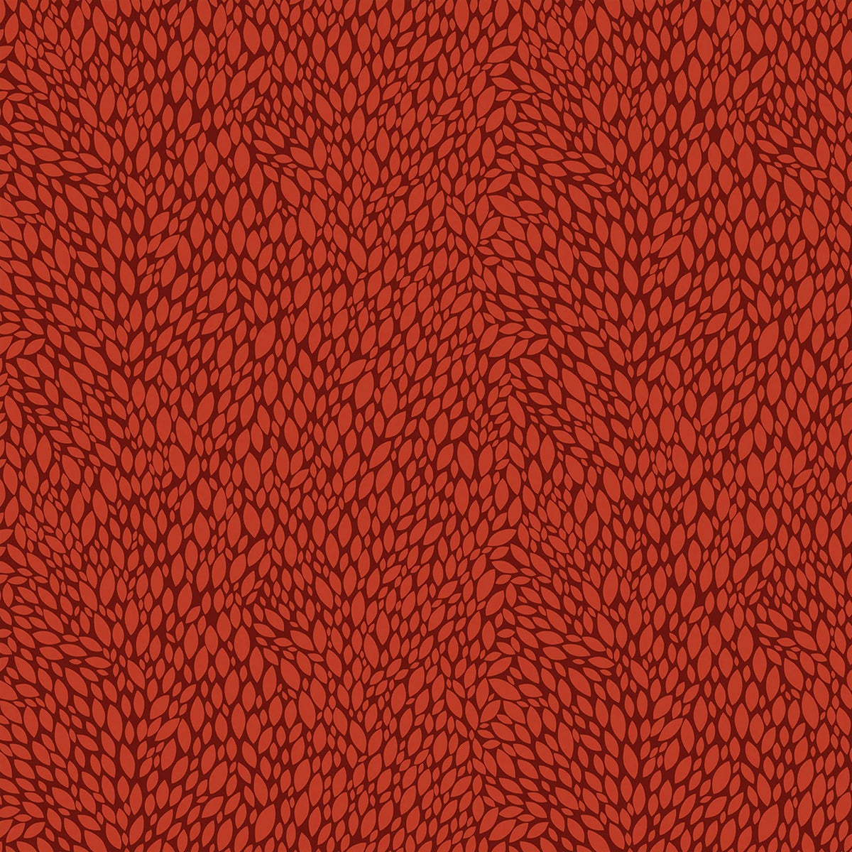 New Forest Fallen Leaves Rust Orange Red Sian Summerhayes Thread & Ink Design Cotton Fabric TID-NEWF-1162