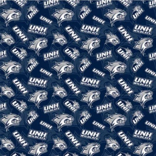 New Hampshire Wildcats NCAA College Tone on Tone Sykel Enterprises Cotton Fabric NH-1178