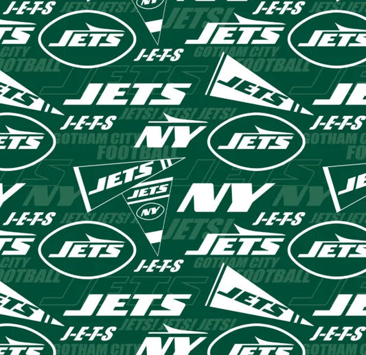 New York Jets NFL Football Logo Fabric Traditions Polyester Fleece Fabric NFL-70575-D