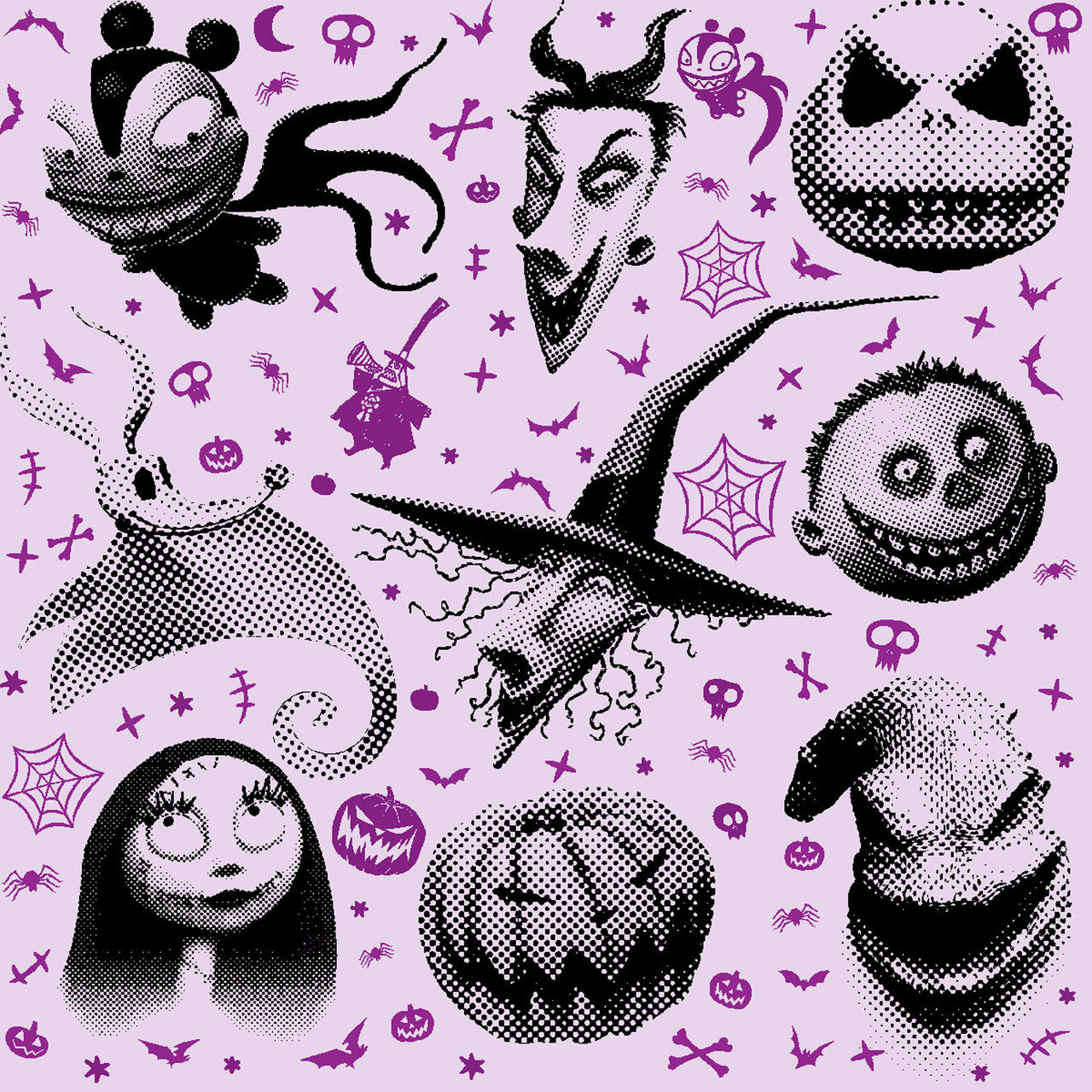 Nightmare Before Christmas NBC Character Pack Purple Springs Creative Cotton Fabric SC-80160-A62078