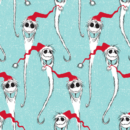 Nightmare Before Christmas Santa Jack Pack Blue Springs Creative Cotton Fabric SC-77950-A620710