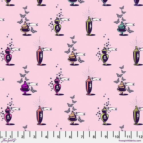 Nightshade Deja Vu Apothecary Nerium Tula Pink Free Spirit Cotton Fabric