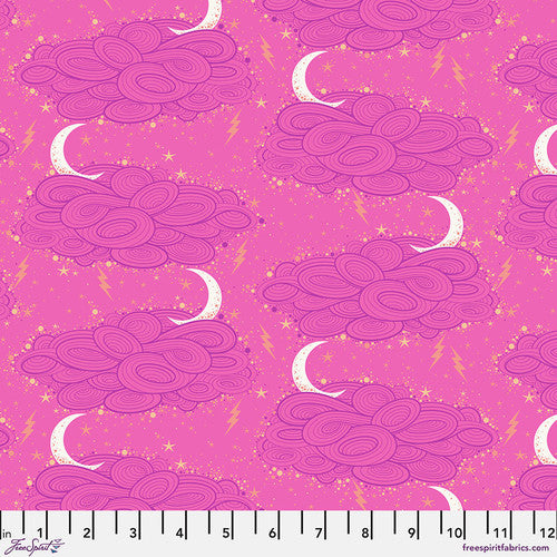 Nightshade Deja Vu Storm Clouds Oleander Tula Pink Free Spirit Cotton Fabric