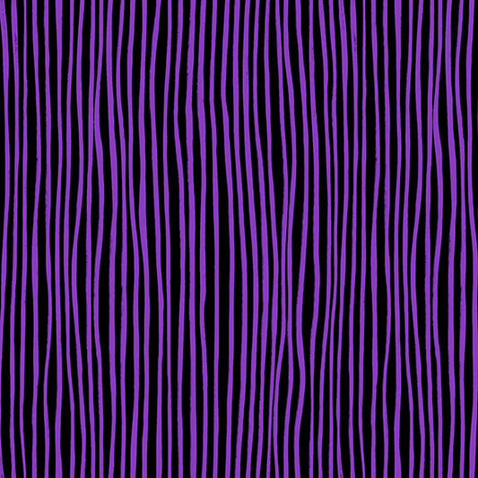 Nitty Gritties Sketch Stripe Purple Urban Essence Blank Quilting Cotton Fabric