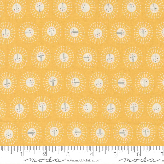 Noah's Ark Hope Dots Sun Sunburst Yellow Stacy Iest Hsu Moda Cotton Fabric