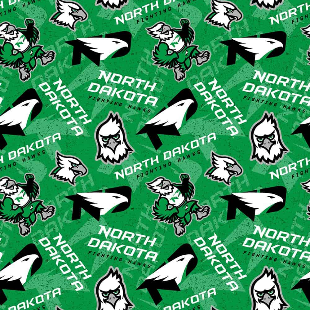 North Dakota State Bison NCAA NDSU Tone on Tone Cotton Fabric