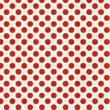 North Pole Express Dots Light Red Pela Studio P&B Textiles Cotton Fabric