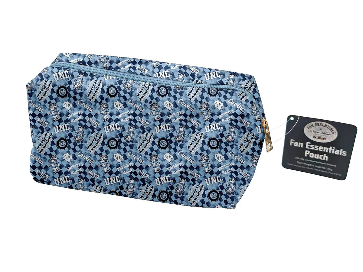 North Carolina Tarheels at Chapel Hill UNC NCAA Collegiate Bag Pouch Large Medium and Wristlet Collection Sykel Enterprises NC-5006