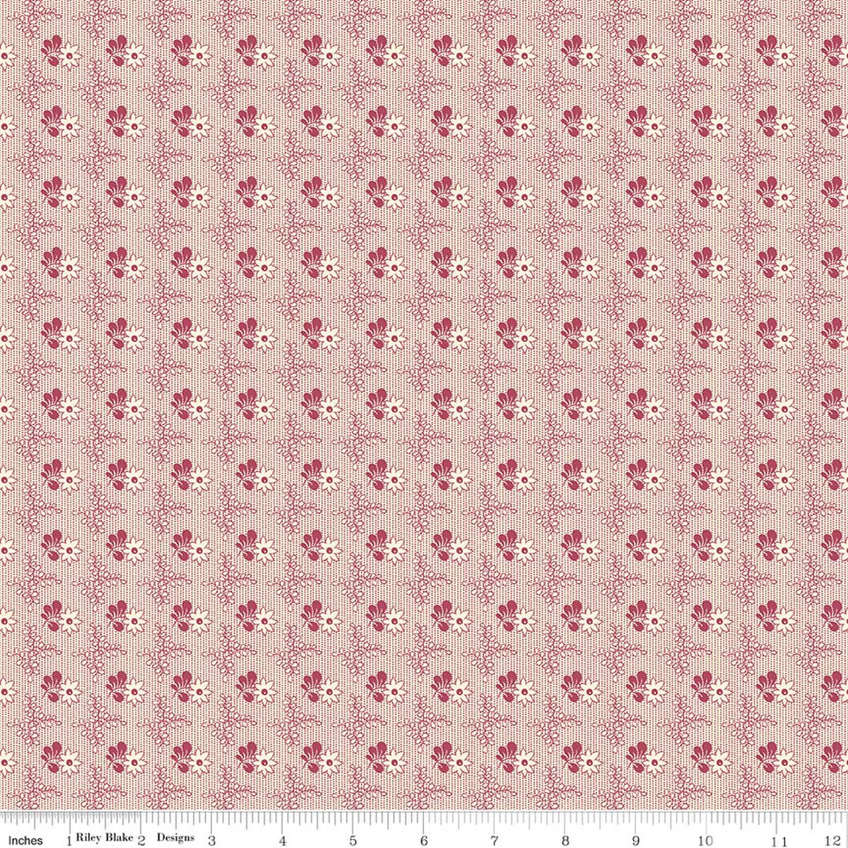 Northanger Abbey Ditsy Rosebuds Richard Pink Jane Austen's House Riley Blake Designs Cotton Fabric RB-C17892-RICHARD