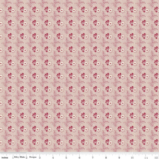 Northanger Abbey Ditsy Rosebuds Richard Pink Jane Austen's House Riley Blake Designs Cotton Fabric RB-C17892-RICHARD