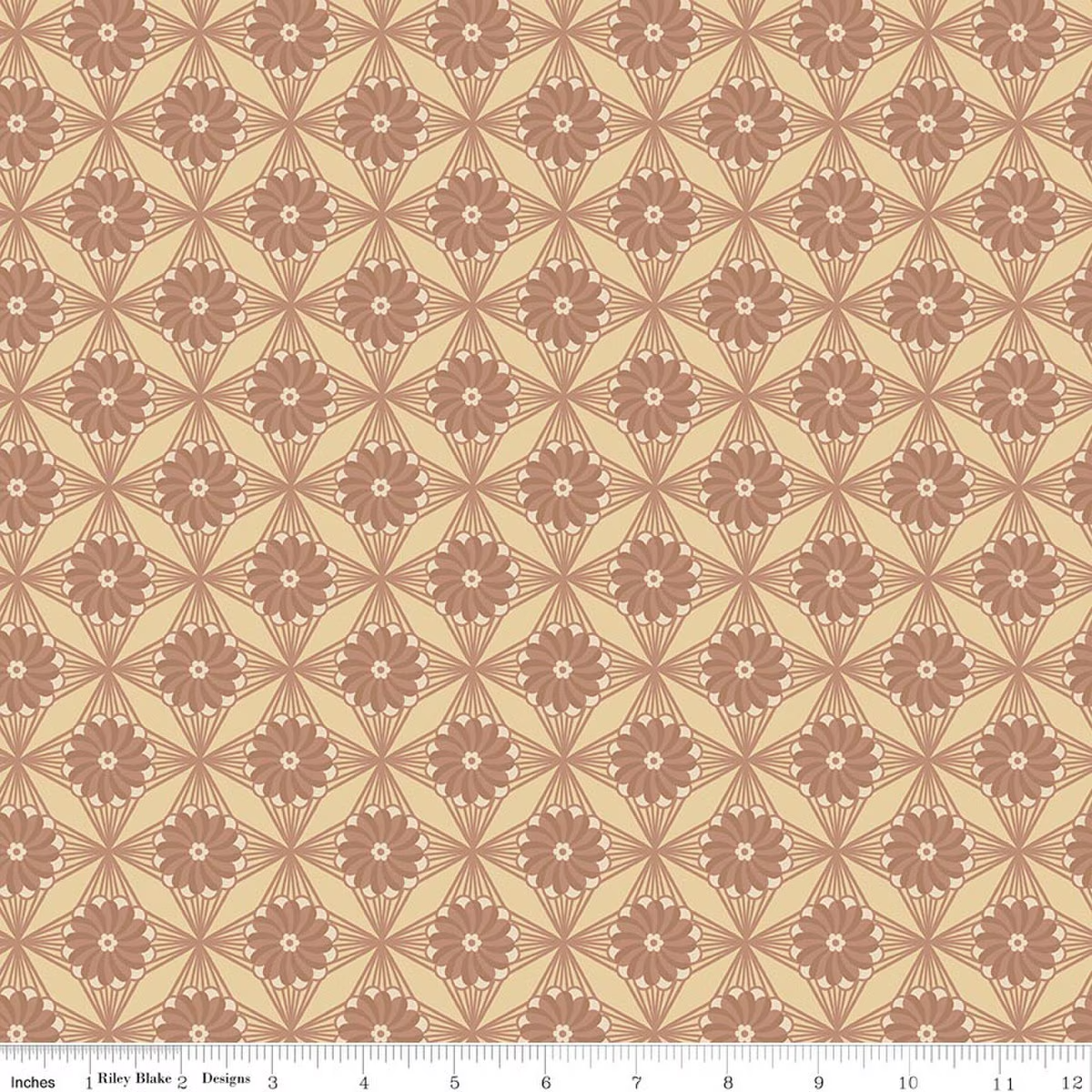 Northanger Abbey Geometric Fullerton Beige Jane Austen's House Riley Blake Designs Cotton Fabric RB-C17895-FULLERTON