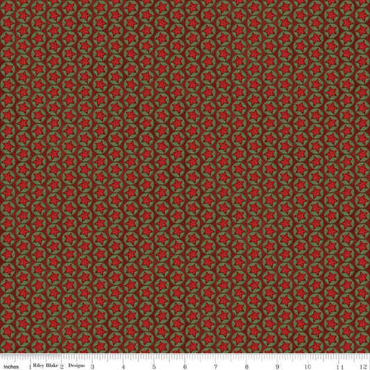 Northern Christmas Stars Stars Rich Red Teresa Kogut Riley Blake Designs Cotton Fabric RB-C17834-RED