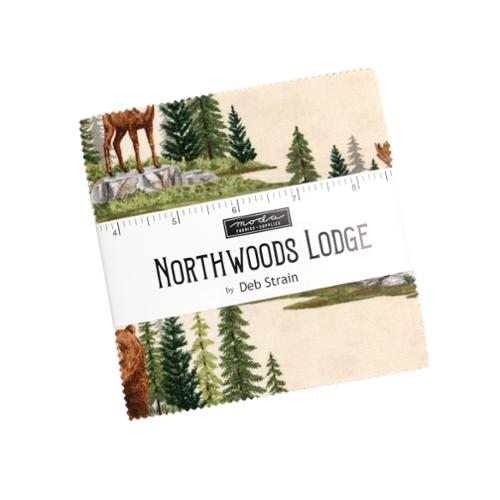 Northwoods Lodge 5"  Squares Charm Pack 42pcs Deb Strain Moda Cotton Fabric MD-56190PP