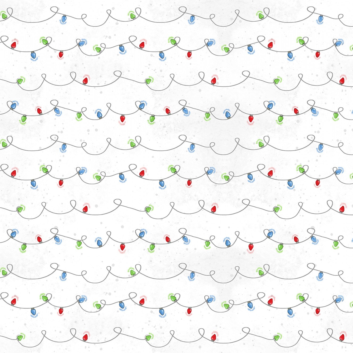 Nose to Nose Snowman String Lights white Susan Winget Wilmington Prints Cotton Fabric | US Fabric Shop