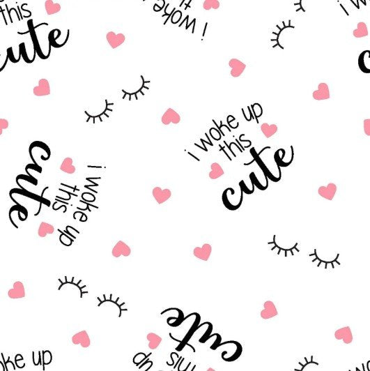 Nursery Flannel I Woke Up This Cute White Springs Creative Cotton FLANNEL Fabric SC-1974-7658 | US Fabric Shop