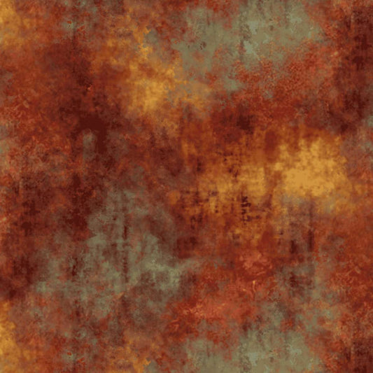 Oak & Berries Grungy Texture Autumn Brown Jan Mott Henry Glass Cotton Fabric HG-3649-83