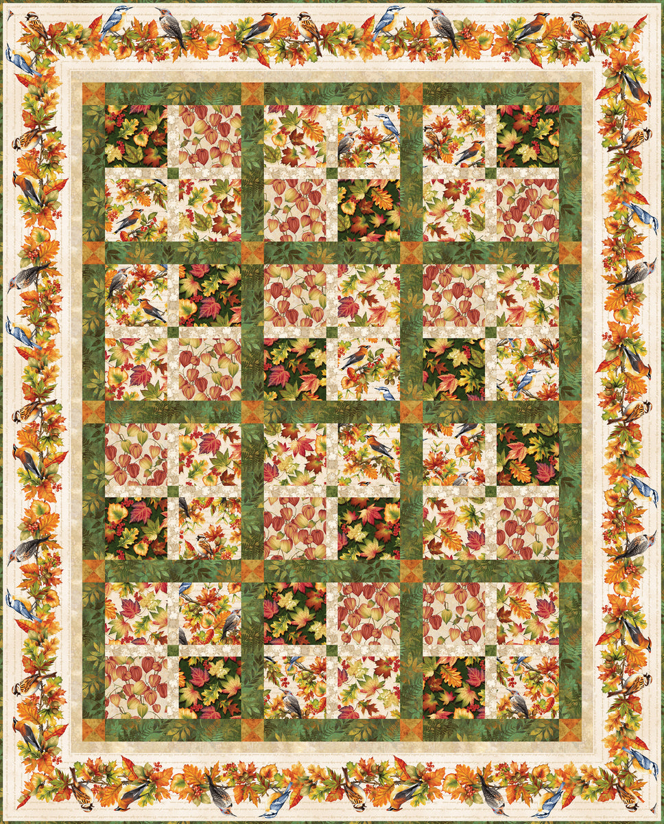 Project - Oak and Berries Autumn Hues Quilt Jan Mott Henry Glass