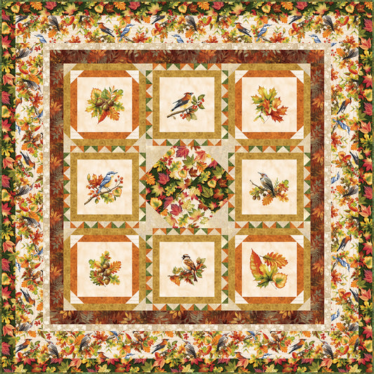 Project - Oak and Berries Fall Leaves Quilt Jan Mott Henry Glass