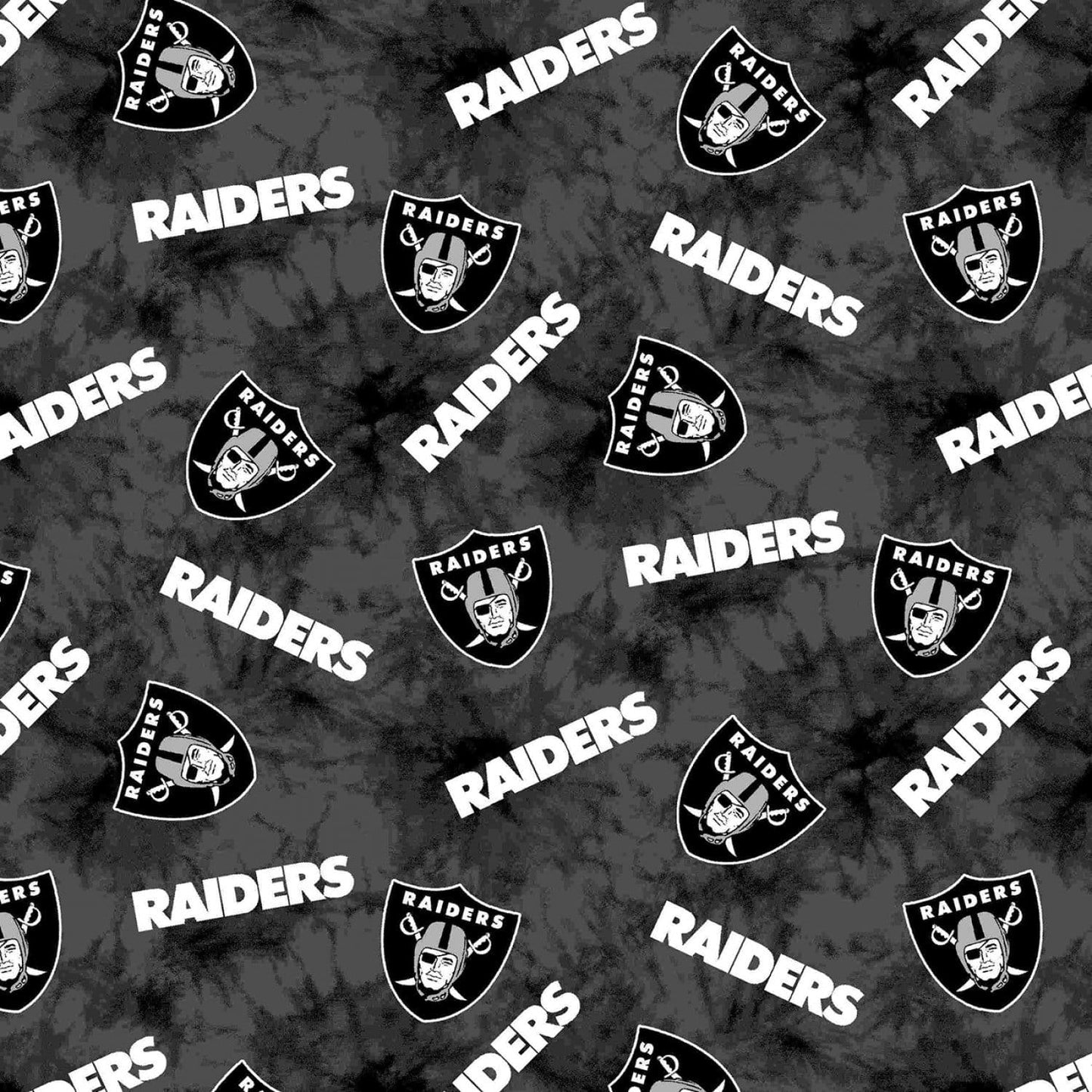 Las Vegas Raiders NFL Logo and Name Design 42 inches FLANNEL Cotton Fabric