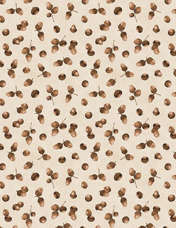 Oh My Gourd! Acorns Cream Danielle Leone Wilmington Prints Cotton Fabric WP-3017-27748-202