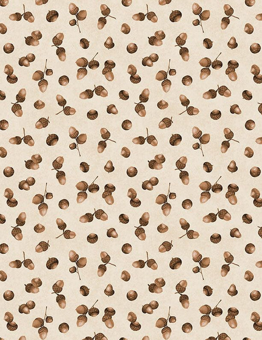 Oh My Gourd! Acorns Cream Danielle Leone Wilmington Prints Cotton Fabric WP-3017-27748-202