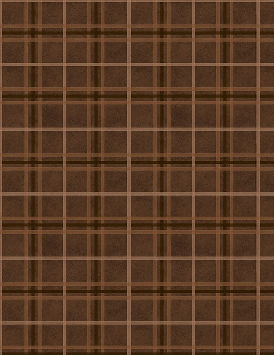Oh My Gourd! Plaid Brown Danielle Leone Wilmington Prints Cotton Fabric WP-3017-27750-222