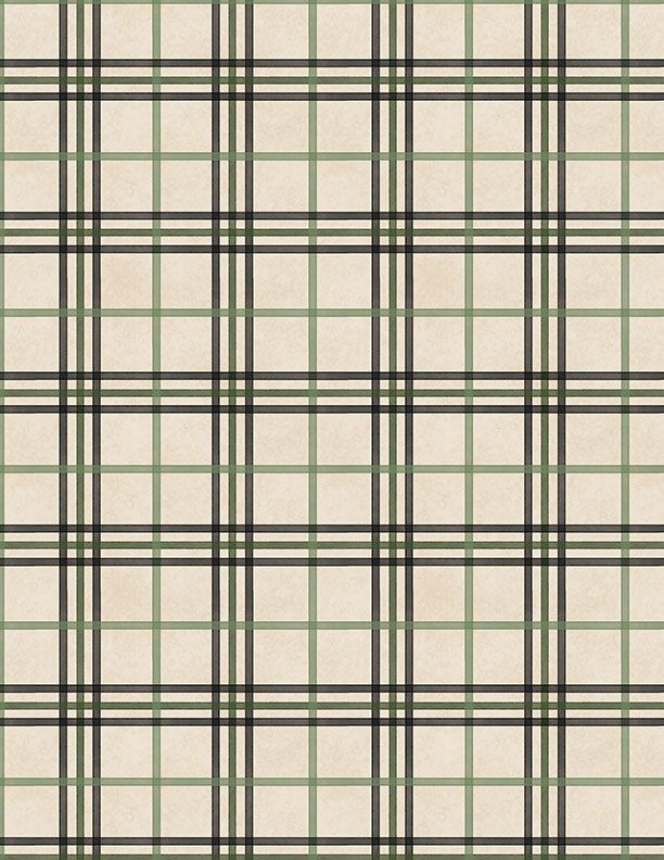 Oh My Gourd! Plaid Cream Danielle Leone Wilmington Prints Cotton Fabric WP-3017-27750-297