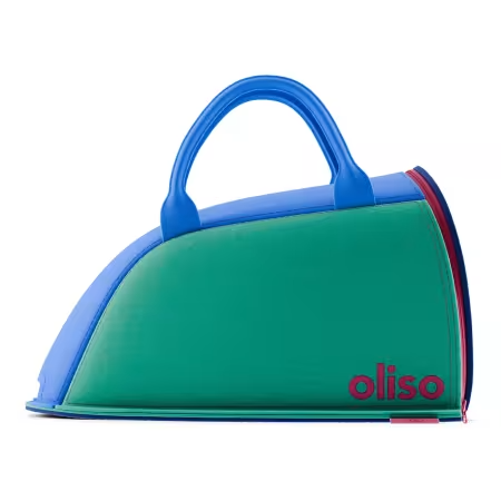 Oliso Carry Bag Small Kaffe for M3Pro Iron 4"x4"x7" Blue Kaffe Fassett Oliso Inc. Polyester Felt Fabric OL-30004009