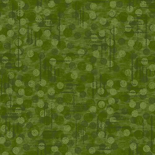 Olive Green Tonal Texture Blender Jot Dot II Blank Quilting Cotton Fabric