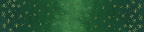 Ombre Flurries Metallic Winter Snowflakes Christmas Green V and Co. Vanessa Christenson Moda Cotton Fabric