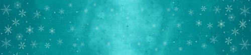 Ombre Flurries Metallic Winter Snowflakes Turquoise V and Co. Vanessa Christenson Moda Cotton Fabric