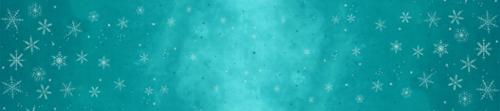 Ombre Flurries Metallic Winter Snowflakes Turquoise V and Co. Vanessa Christenson Moda Cotton Fabric | US Fabric Shop