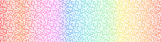 Omnificent Ombres Bumbleberries Rainbow Pastel Lewis and Irene Cotton Fabric LI-BBOM1