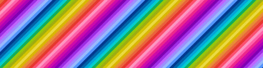 Omnificent Ombres Vibrant Rainbow Diagonal Stripe Lewis and Irene Cotton Fabric LI-OM1B