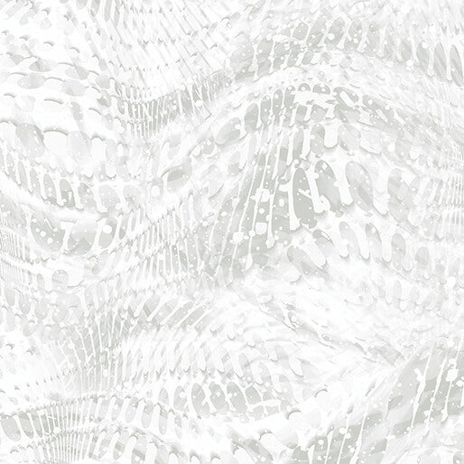 On Dragonfly Wings Rippling Waves Light Grey Ann Lauer Benartex Cotton Fabric