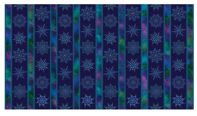 On Dragonfly Wings Stripe Multi Ann Lauer Benartex Cotton Fabric BE-16399P-99
